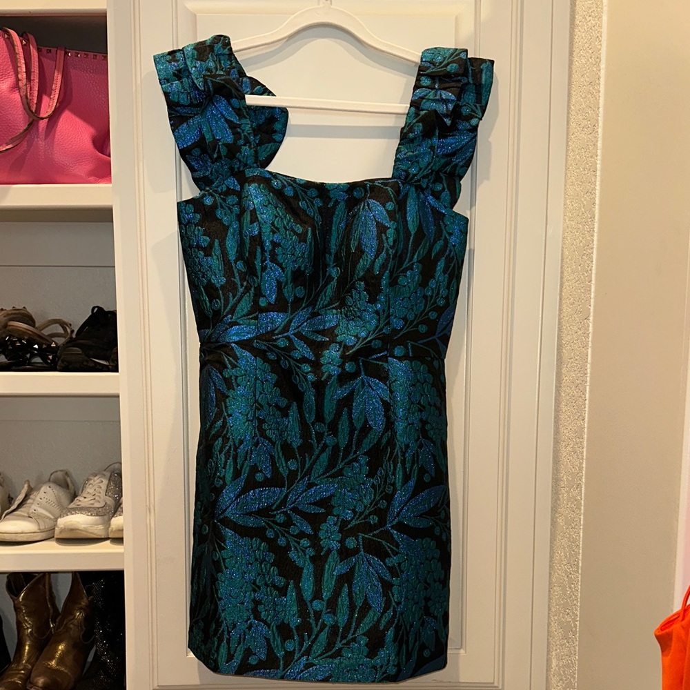 Lilly Pulitzer Blue and Black Mini Dress